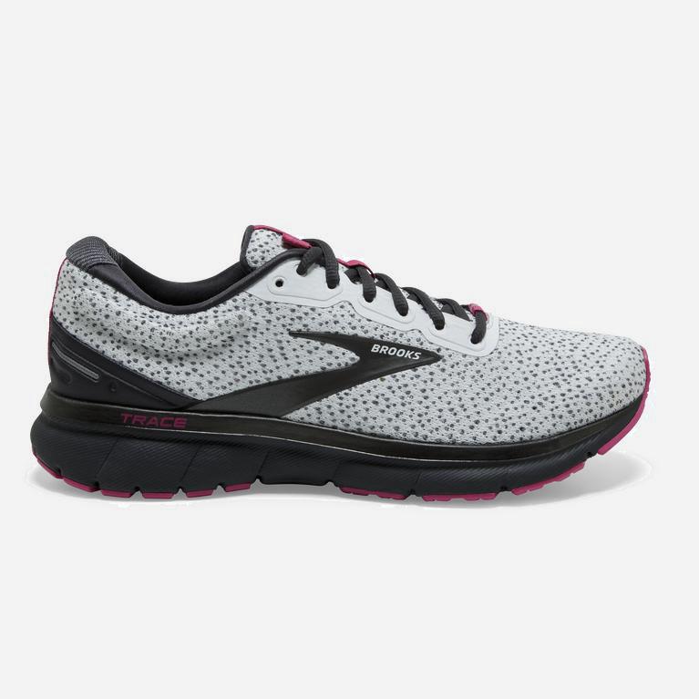 Brooks Trace Adaptive - Zapatillas Running Asfalto Mujer - Gris / Blancas / Rosas (JR1389654)